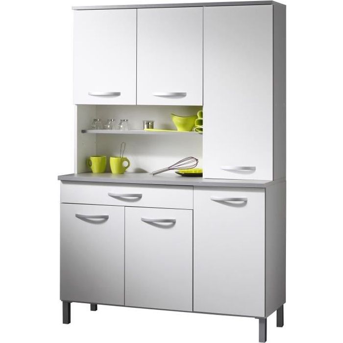 HARMONY Buffet de cuisine 120 cm blanc - Achat / Vente ...