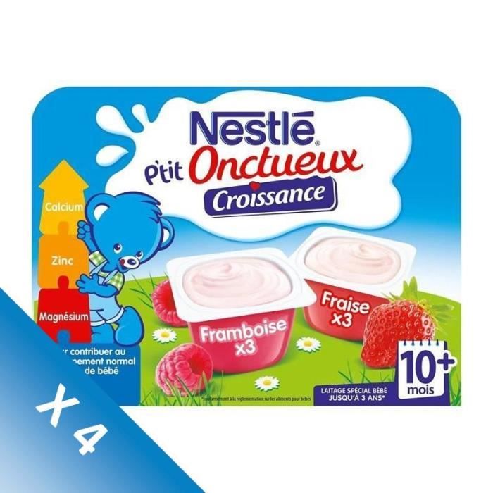 Lot De 4 Nestle P Tit Onctueux 3x Framboise 3x Fraise 6x60 G Des 10 Mois Cdiscount Au Quotidien