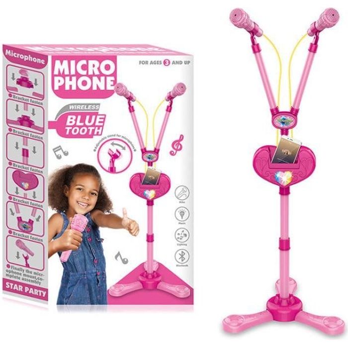 MICRO KARAOKE ENFANT ,Microphone Sans Fil Karaoké, Micro Karaoke Bluetooth  Pour EUR 33,90 - PicClick FR