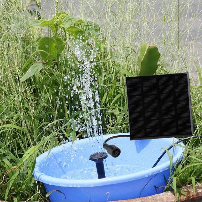 Pwshymi pompe de fontaine solaire Mini pompe à eau sans brosse de cc de fontaine solaire pour la décoration de jardin jardin jet