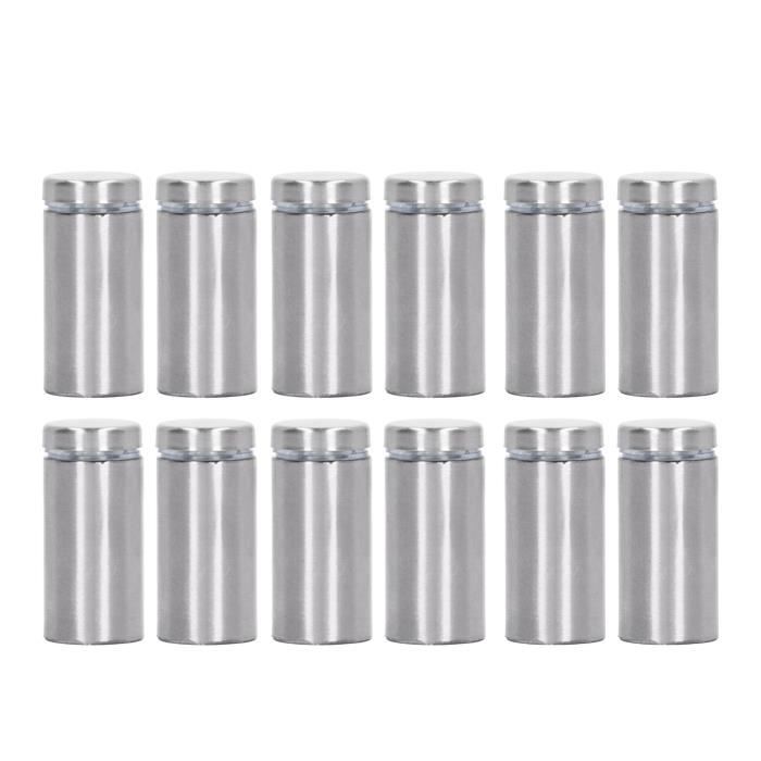 Qiilu Matériel de montage d'entretoise de panneau mural 12 pièces vis d ...