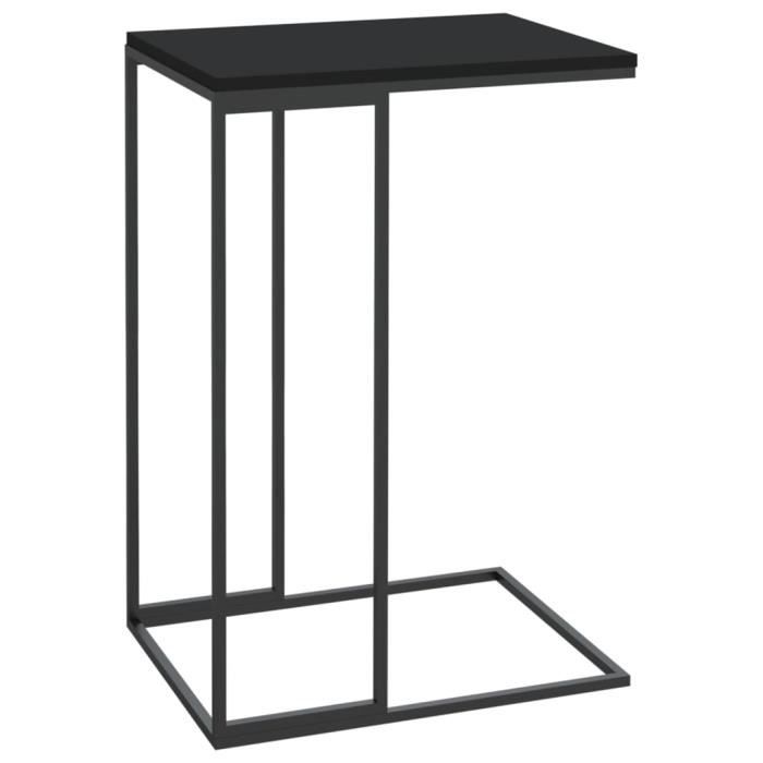 ABB Table d'appoint Noir 40x30x59 cm Bois d'ingénierie - Qqmora ...