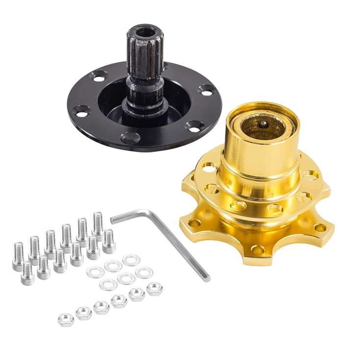 Kit Moyeu Volant Boss 21mm Adaptateur Moyeu Volant Aluminium 21mm Pour Mercedes W123 W124 W126 190E Alliage Aluminium Volant