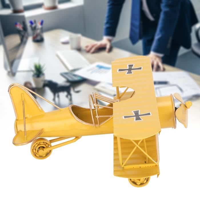 Avion Suspendu Vintage En Fer – Modèle Décoratif Détaillé – Ornement Pour Bureau Ou Salon – Couleur Vert – Taille 33 Cm – Cadeau Pour Passionnés D’aviation