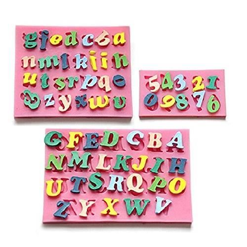 3 X Moule Lettres Chiffres Alphabet Silicone Pour Pate A Sucre Gateau Decoration Outils De Cuisson Et De Cuisson Bcd 5327 Achat Vente Moule 3 X Moule Lettres Chiffres Cdiscount