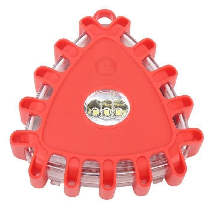 Triangle De Signalisation LED 30W - Panneau Lumineux Voiture Sécurité Urgence Avec Modes Clignotants