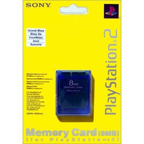 Sony Module mémoire flash 8 Mo carte mémoire Sony PlayStation 2 satiné pour Sony PlayStation 2