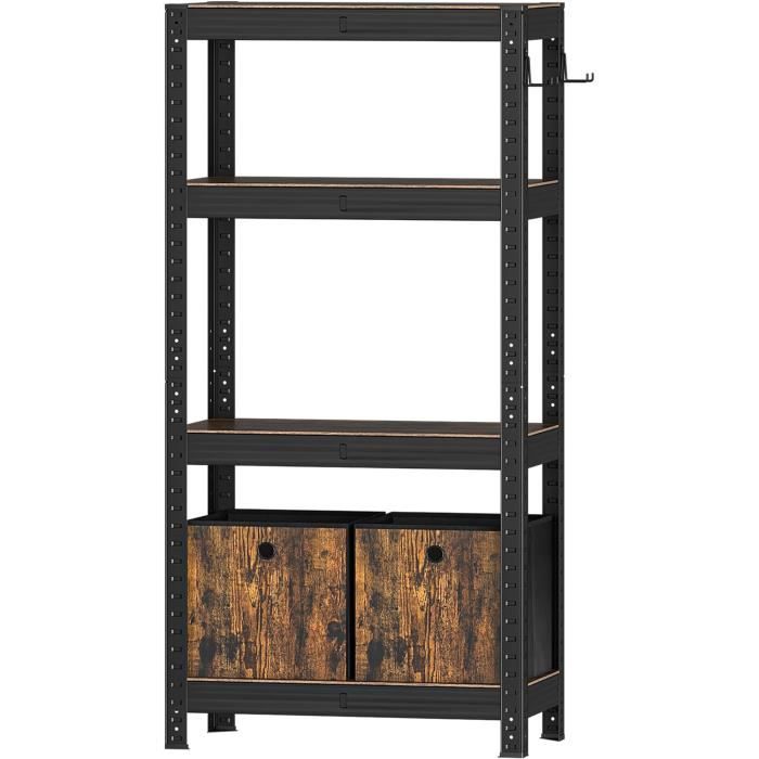 Boekenkast Bento - 117x44x179cm - met schuifdeel - Kronberg eik | Leen Bakker