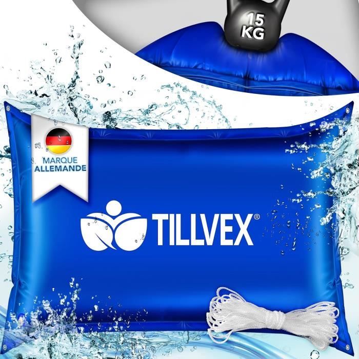 Coussin Piscine Hiver XXL 120x120 Cm – Coussin Gonflable 360° Pour Protéger Piscine Hors-Sol Contre Glace, Neige Et Pluie