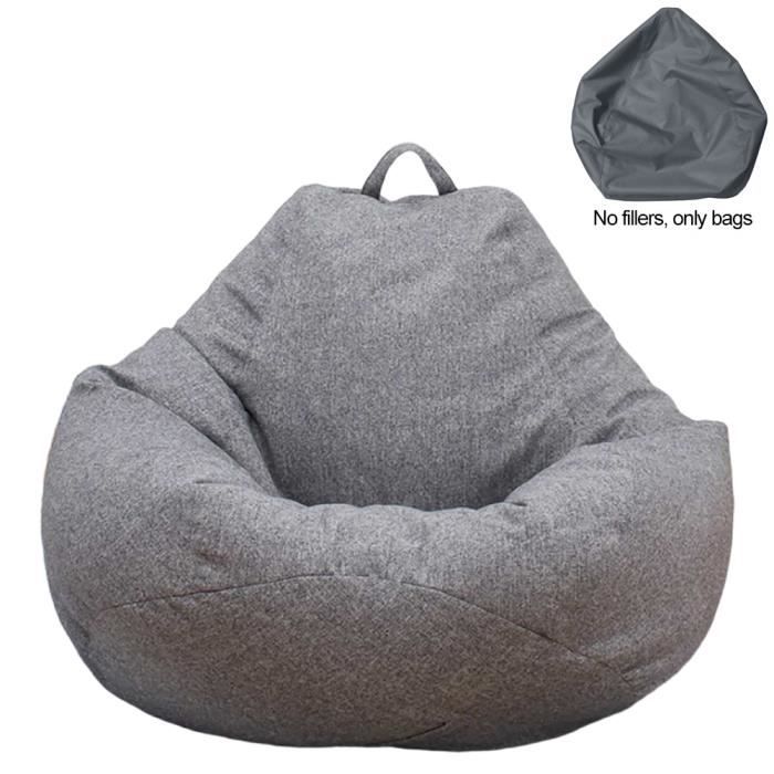Italpouf Pouf Poire L pour Enfants L Orange 77 x 90cm 230l Rembourrage en Billes de polystyrene Indoor Beanbag Chaise de Sol Peluche