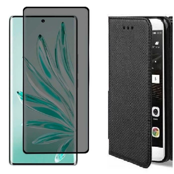Coque étui à Rabat Miroir Pour Honor 400 Lite - Protection Complète Avec Support Intégré - Cuir PU + PC - 3