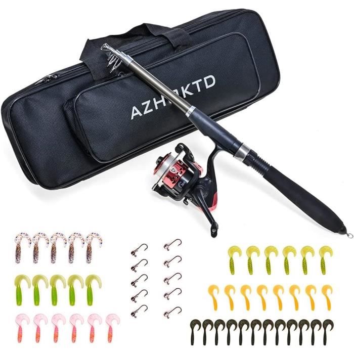 Kit Pêche Télescopique Complet Avec Canne Et Moulinet - Portable Voyage