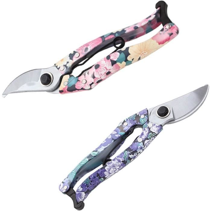 Secateur De Jardin Lot De 2, 210 Mm SK5 Bypass Sécateur De