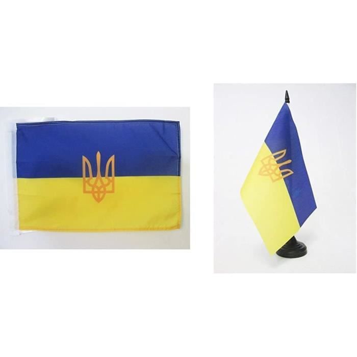 Drapeau Ukraine 250x150cm - ukrainien Haute qualité - Maison