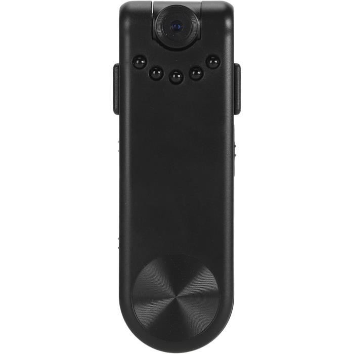Mini Caméra Corporelle 1080P - Objectif Rotatif 180°, Vision Nocturne, Détection De Mouvement, écran 1,54" - Idéale Sport, Vélo, Sécurité
