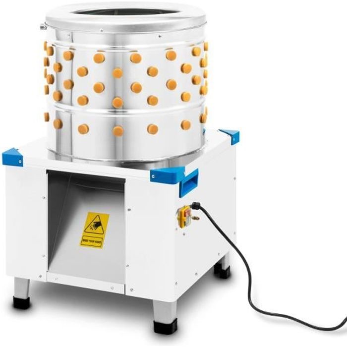 Plumeuse Électrique Rapide Pour Volaille – Poulet, Oie, Canard, Dinde – 240 Tr/min Inox