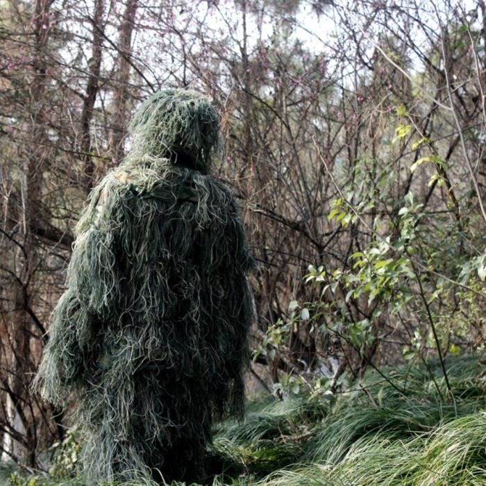 Costume Ghillie - VGEBY - Camouflage 3D - L?�ger et Confortable - Id?�al pour Chasse et 