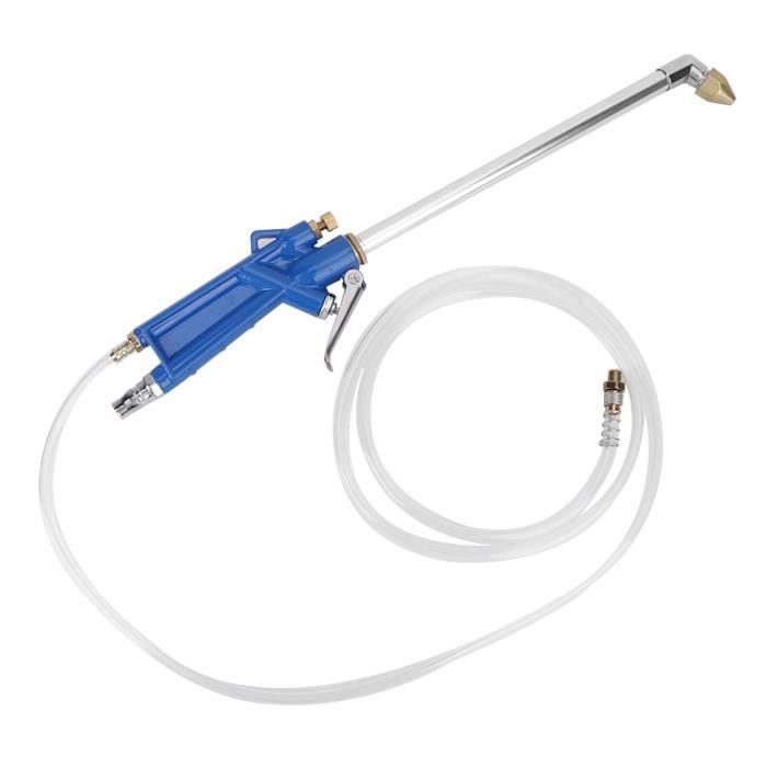 EXLECO Pistolet de Nettoyage Sec Voiture à Air Haute Pression - Outil de Nettoyage de Compresseur D'air Pneumatique Avec 5 Tubes