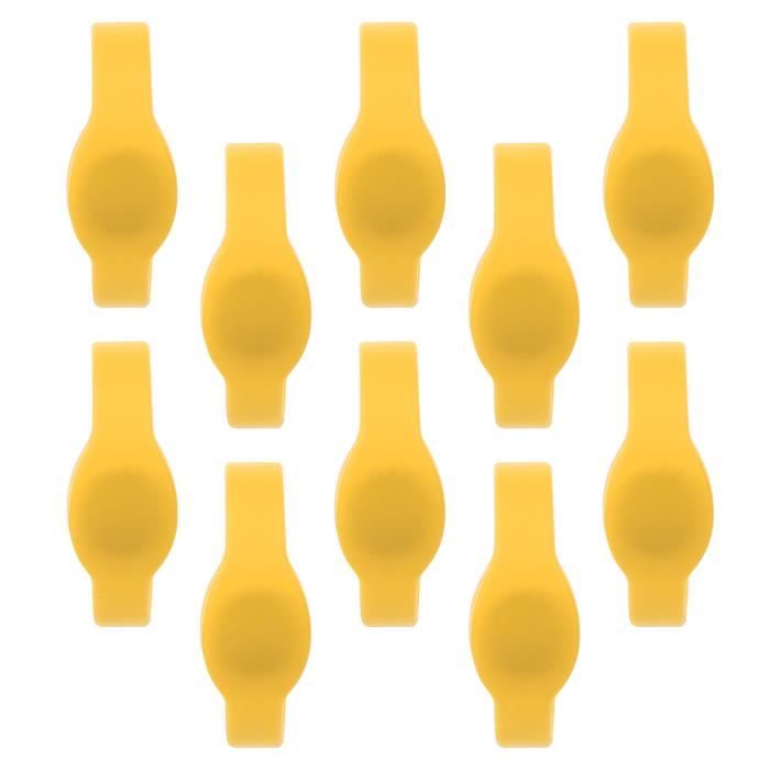 10 Bracelets RFID Silicone 125Khz - Étanches, Pour Piscine, Gym, Contrôle D'accès - Noir, Bleu, Rouge, Jaune