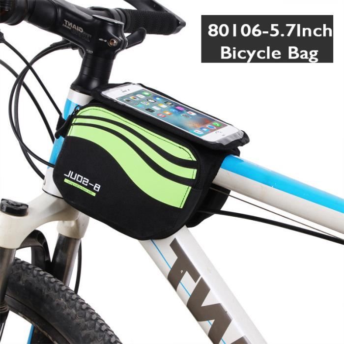 2 Pièces Sacs Triangle Vélo, Sac De Cadre De Tube Avant De Vélo Étanche