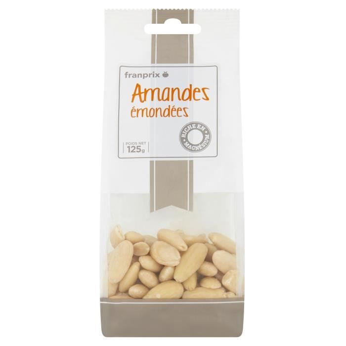 Amandes Emondees 125g Franprix Achat Vente Fruits Secs Amandes Emondees 125 G Cdiscount