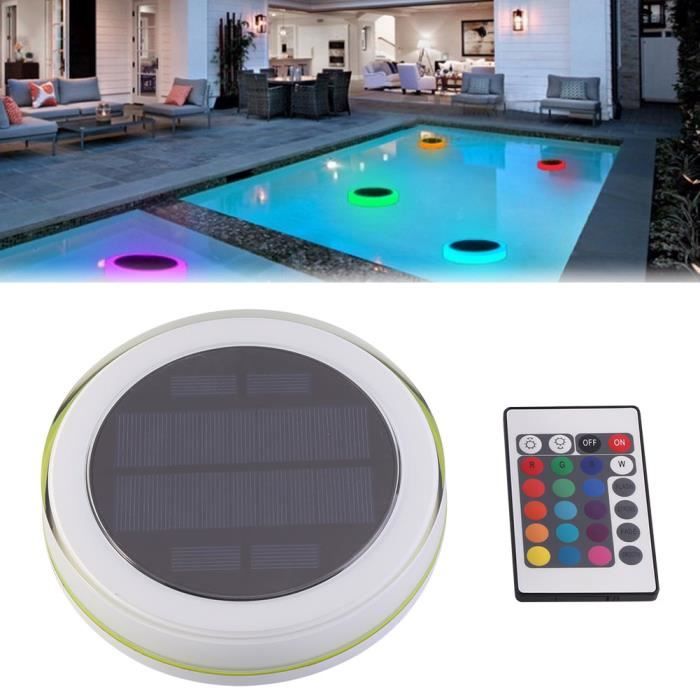 Lumière De Piscine Solaire Flottant Eclairage Led Automatique Couleur  Changement Étanche Boule Lampe Solaire Pour Bassin Jard[u2565] - Cdiscount  Maison