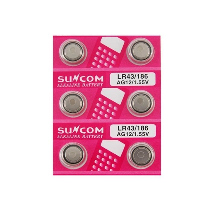 Lot De 10 Piles Bouton Alcalines AG0 LR521 1,5 V LR521 Longue Durée