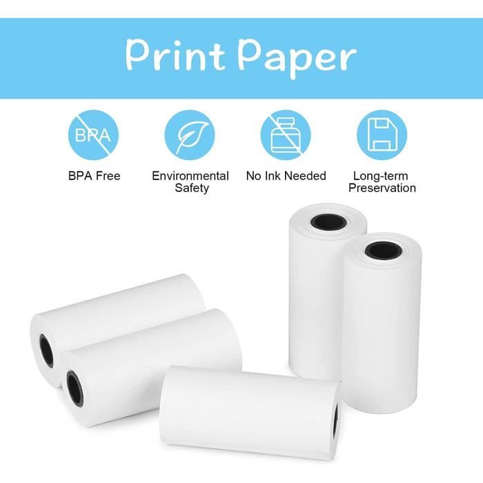 Cartouche thermique de rouleaux de papier pour mini imprimante 5