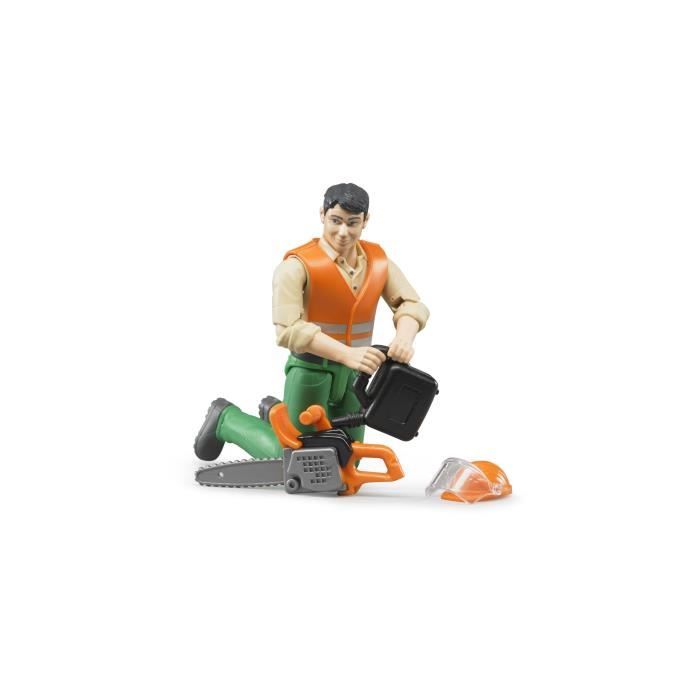 Figurine bucheron BRUDER avec accessoires forestiers - 10,7 cm - Cdiscount  Jeux - Jouets