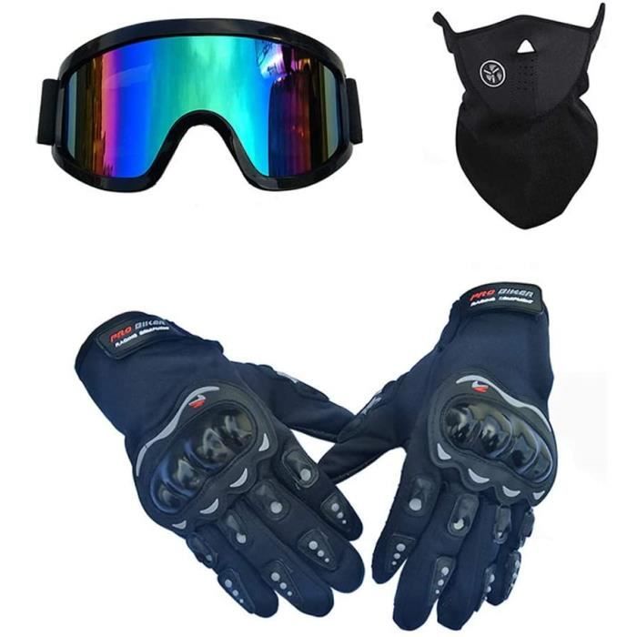 RUMOCOVO® Casque Adulte, Casque Motocross avec Goggle-Gants-Casque