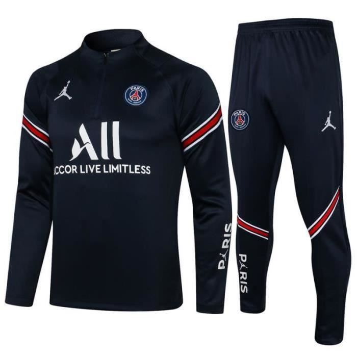 AC Milan Survetement de Foot Homme 2021 2022 Nouveau Maillot de Football Pas Cher Survet Kit Cdiscount Sport