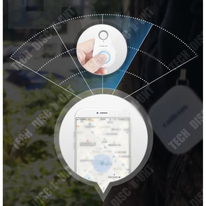 TD® localisateur cles d'objet sans fil de voiture anti perte traceur  telephone portable key finder intelligent smartphone android ap - Cdiscount  Auto