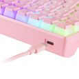 Mars Gaming MKULTRA - Clavier mécanique compact rose RGB 96% - Switch Outemu SQ Rouge - Portugais + US-2