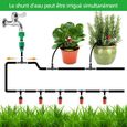 PRUMYA Kit d'irrigation Goutte 168 PCS 50FT Jardin Système d'arrosage Automatique Avec 3 Pelles Pour Pelouse Plante Potager Serre-2