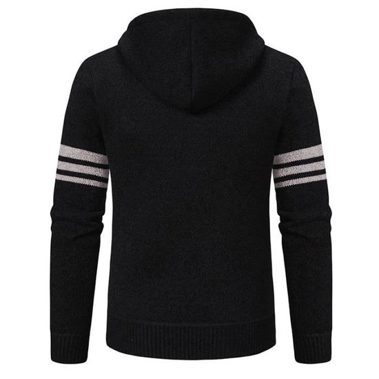 Sweat à Capuche D'hiver Homme - Cardigan Zippé - Coupe-vent Décontracté - Pour Sport Ou Quotidien