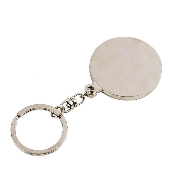 Porte-clés En Métal Avec Calendrier Perpétuel Portable, Porte-clés Unique, Soleil Et Lune, Cadeau Mis En œuvre, 50 Ans