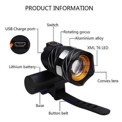 Vélo Vélo Lumière USB LED Rechargeable Ensemble Vtt Vélo De Route Avant Arrière Phare Lampe Lampe De Poche Vélo Lumière Cyclisme Accessoires