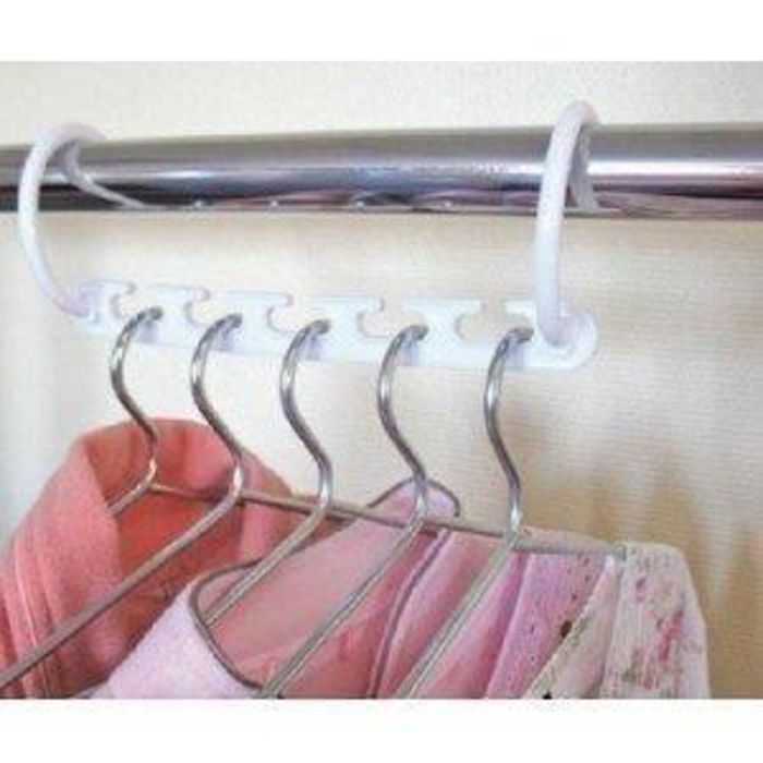 Lot De 6 Cintres Plastique Rose AC-Déco - Pratiques Et Légers Pour Dressing