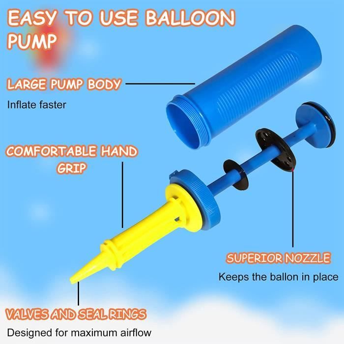 Pompe à Ballon Electrique, Gonfleur Ballon Electrique Avec Double Buse, Gonfleur Ballon