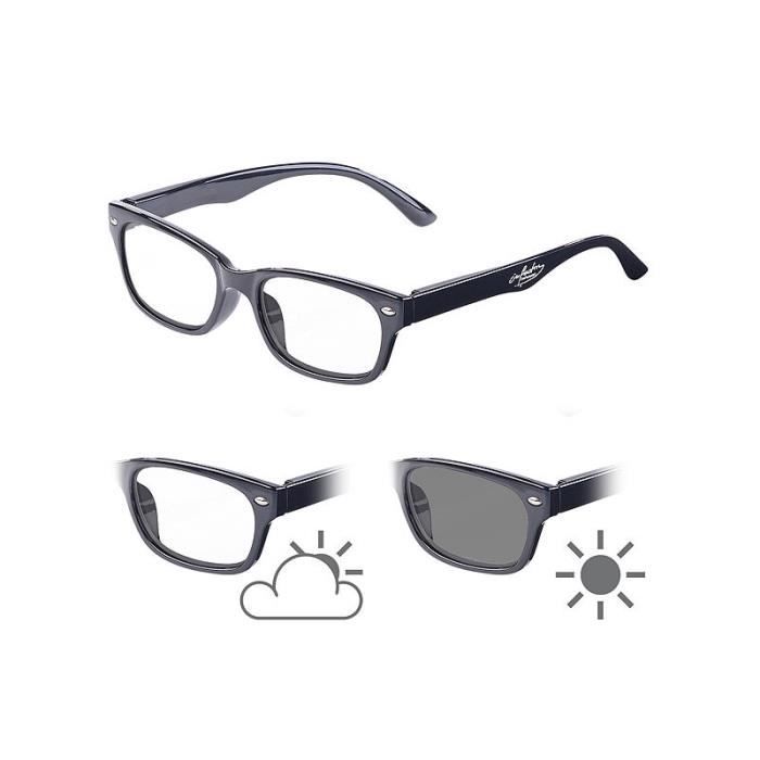 Lunettes de lecture avec verres teinte variable et protection UV