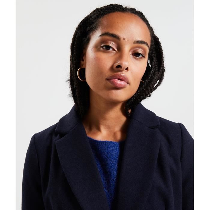 GRAIN DE MALICE Manteau cintre femme Marine Cdiscount Pret a Porter