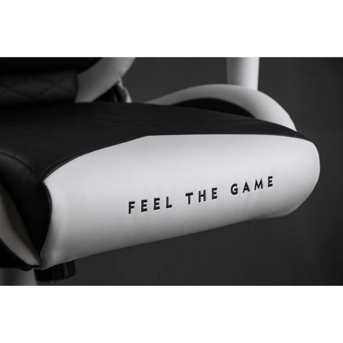 Spellcaster Senshi Edition Chaise De Gaming, Similicuir, Blanc, Extra