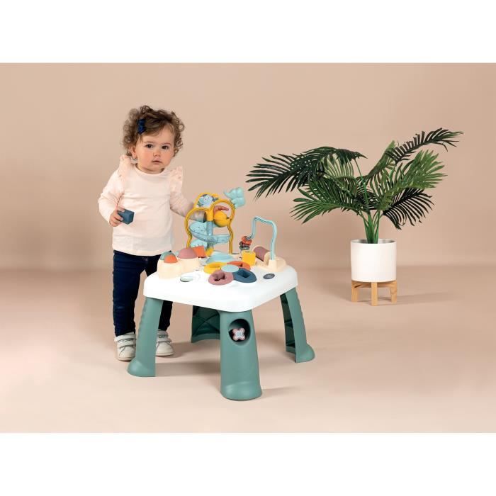 Smoby Table D’Éveil Cotoons - Rose/Brun | Jouet Enfant Avec Sons Et Lumières | Activités Mécaniques