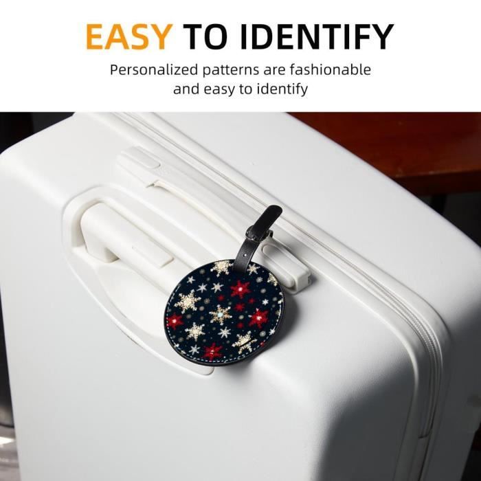 Lot De 5 étiquettes De Bagage En Silicone Avec Nom Et Carte D'identité