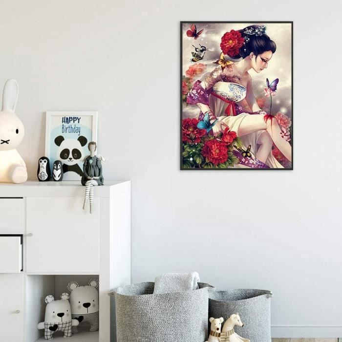 Peinture En Diamant Diy Kit De Bougie Orchidée Religion Bouddha Grande