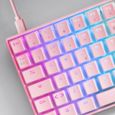 Mars Gaming MKULTRA - Clavier mécanique compact rose RGB 96% - Switch Outemu SQ Rouge - Portugais + US-3