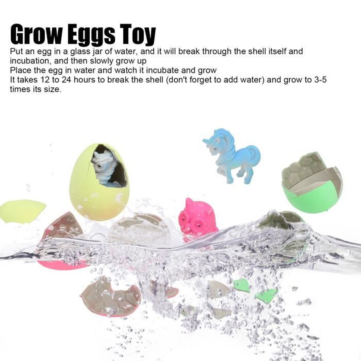 Fetes Occasions Speciales Articles De Fete Lot De 6 Grow Votre Propre Reptile Animaux Couver Nouveaute Oeufs Maison