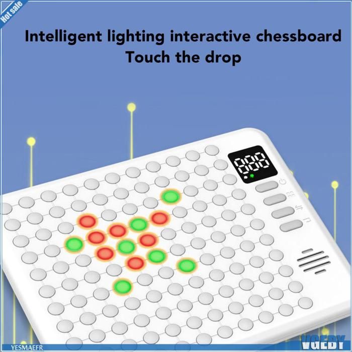Échiquier Intelligent IA 17 En 1 – 40 Modes De Jeu, Réglage De Luminosité, Portable, Pour Les Voyages Et Soirées En Famille