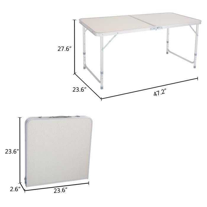 Outplea Petite Table De Camping Pliante Avec Sac De Transport, Mini Table De Plage Portable, Table Basse Assise, Ultra Légère, Pliable En Aluminium, Table De Pique-nique, Vert