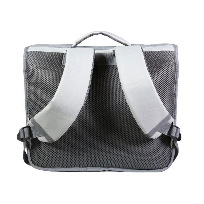 Cartable BAGTROTTER Offshore Grise Fleurs Pour Enfant L38 x l13 x H34 cm Synthetique Gris et rose Cdiscount Bagagerie Maroquinerie